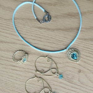 Arany színű drótékszer szett, Ékszer, Ékszerszett, Ékszerkészítés, MESKA