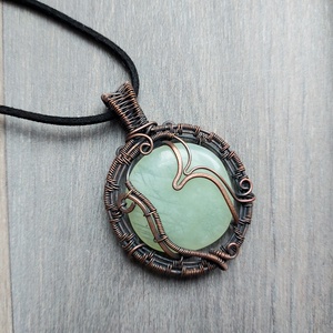 Jáde ásvány drótékszer szett - ékszer - ékszerszett - Meska.hu