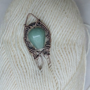 Vörösréz hajtű aventurin ásvány kővel, Ruha & Divat, Hajdísz & Hajcsat, Hajcsat & Hajtű, Ékszerkészítés, MESKA