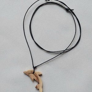 Olajfa delfin nyaklánc - Meska.hu