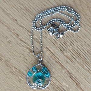 Kutya / macska tappancs acél nyaklánc swarovski kristályokkal - ékszer - nyaklánc - medálos nyaklánc - Meska.hu