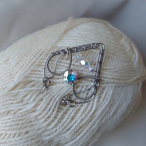 Acél hajtű swarovski kristályokkal, Ruha & Divat, Hajdísz & Hajcsat, Hajcsat & Hajtű, Ékszerkészítés, MESKA