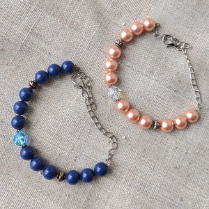 Swarovski gyöngy és kristály karkötők - ékszer - karkötő - memóriadrótos karkötő - Meska.hu