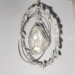 Hegyikristály életfa dísz, dekoráció, napfogó - Meska.hu