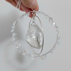 Hegyikristály életfa dísz, dekoráció, napfogó - otthon & életmód - dekoráció - fali és függő dekoráció - függődísz - Meska.hu