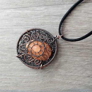 Fénykép vagy ásvány tartó nyaklánc, amulett - ékszer - nyaklánc - medálos nyaklánc - Meska.hu