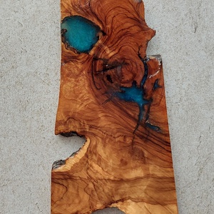 Olajfa és műgyanta fali dekoráció - Meska.hu