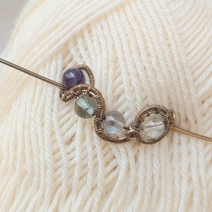 Ásvány gyerek hajtű antikolt alpakka drótból - Meska.hu