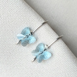 Swarovski pillangós gyerek acél fülbevalók - Meska.hu