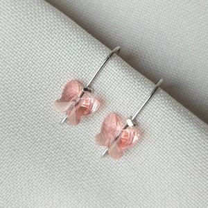 Swarovski pillangós gyerek acél fülbevalók - ékszer - fülbevaló - lógó fülbevaló - Meska.hu