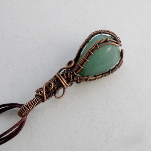 Aventurin karmok között nyaklánc - ékszer - nyaklánc - medálos nyaklánc - Meska.hu