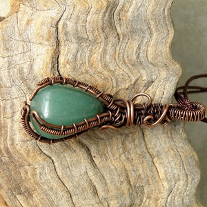 Aventurin karmok között nyaklánc - ékszer - nyaklánc - medálos nyaklánc - Meska.hu