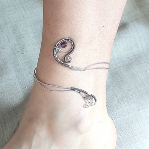 Boka ékszer, láb dísz alumínium drótból több színben - Meska.hu