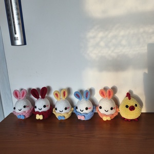 Húsvéti nyuszitojás, Játék & Sport, Plüssállat & Játékfigura, Nyuszi, Horgolás, MESKA