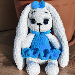 Plüss nyuszi, Játék & Sport, Plüssállat & Játékfigura, Nyuszi, Horgolás, MESKA