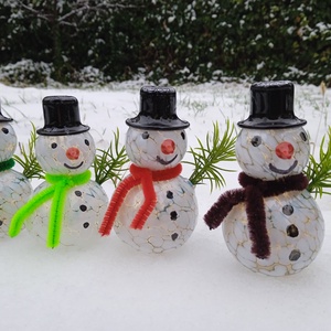 üveg hóember szett 4 darabos - karácsony - karácsonyi lakásdekoráció - karácsonyfadíszek - Meska.hu  üveg hóember szett 4 darabos - karácsony - karácsonyi lakásdekoráció - karácsonyfadíszek - Meska.hu