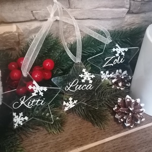 Névre szóló karácsonyfadísz - Meska.hu