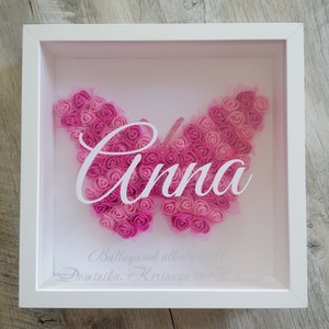 Neves képkeret / pillangó  - Meska.hu