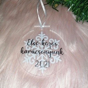 Névre szóló karácsonyfadísz - karácsony - karácsonyi lakásdekoráció - karácsonyfadíszek - Meska.hu