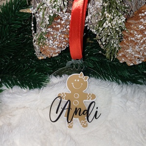 Mézis neves karácsonyfadísz - karácsony - karácsonyi lakásdekoráció - karácsonyfadíszek - Meska.hu