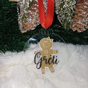 Mézis neves karácsonyfadísz - karácsony - karácsonyi lakásdekoráció - karácsonyfadíszek - Meska.hu