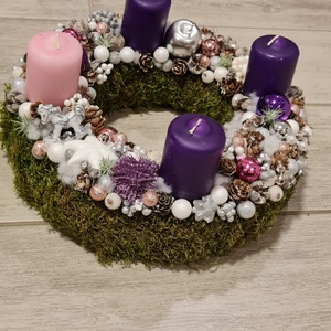 Hagyományos  adventi koszorú - Meska.hu