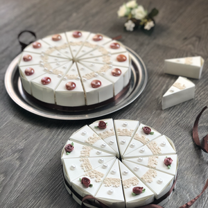 Egy emeletes esküvői papírtorta/ szülinapi dísz, Esküvő, Dekoráció, Helyszíni dekor, Papírművészet, MESKA