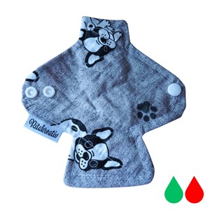 Boston terrier tisztasági mosható betét 16cm, Szépségápolás, Intim higiénia, Tisztasági betét, , MESKA