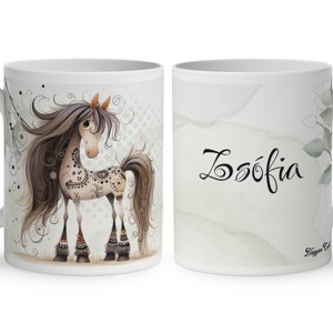 Névvel kérhető - Szépséges furi lovas mintás bögre, Otthon & Életmód, Konyhafelszerelés, tálalás, Tálalás, Bögre & Csésze, , MESKA