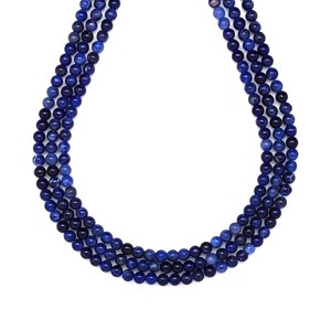 Szodalit golyó A 3-4mm ékszerkészítő alapanyag (füzér), Kellékek & szerszámok, Ásvány alapanyag, Ásványfüzér, , MESKA