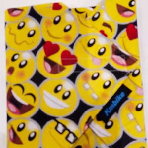 Újraszalvta emoji mintás, Táska & Tok, Uzsonna- & Ebéd tartó, Szendvics csomagoló, Varrás, MESKA