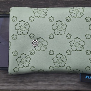 Virág mintás ,zöld mobiltok vagy szemüvegtok - táska & tok - pénztárca & más tok - telefontok - Meska.hu