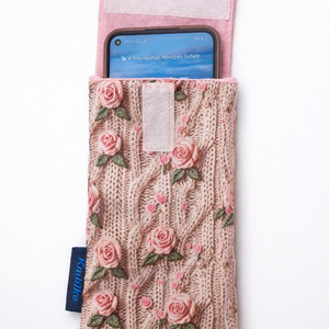 Rózsás mobiltok/szemüvegtok - táska & tok - pénztárca & más tok - telefontok - Meska.hu