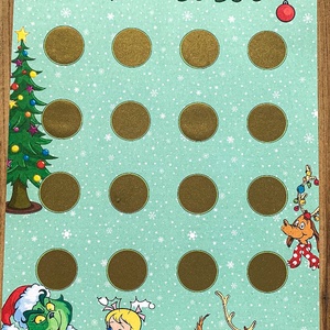 Karácsonyi kaparós bakancslista - Grincs, Karácsony, Karácsonyi ajándékozás, Karácsonyi képeslap, üdvözlőlap, ajándékkísérő, , MESKA