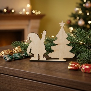 Fából készült kreatív karácsonyi asztali díszek gyermekeknek � saját kezűleg festhető, egyedi ünnepi dekoráció! - Meska.hu