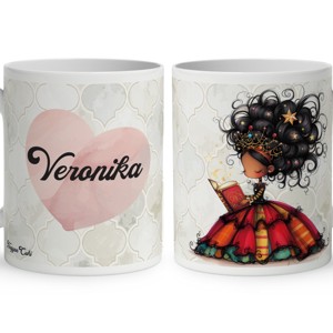 Névvel kérhető - Szépséges könyv hercegnő mintás bögre, Otthon & Életmód, Konyhafelszerelés, tálalás, Tálalás, Bögre & Csésze, , MESKA