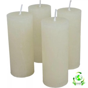 Rusztikus gyertya 40 x 100 mm - ivory szett, Kellékek & szerszámok, Dekorációs gyertya, Dekorációs kellékek, , MESKA