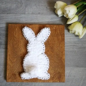 String Art Pihe puha húsvéti nyuszi - Meska.hu