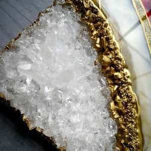 Epoxy Gyanta Geode Ásvány kép - otthon & életmód - dekoráció - kép & falikép - Meska.hu