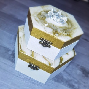 Epoxy Gyanta ékszer tartó dobozok  - Meska.hu