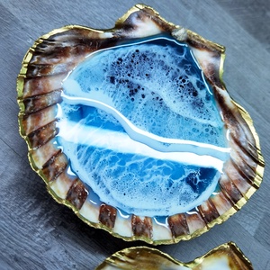 Epoxy gyantás Shell kagyló  - ékszer - ékszertartó - ékszerdoboz - Meska.hu