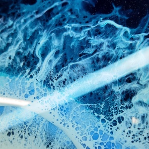Epoxy Óceán szett - otthon & életmód - konyhafelszerelés, tálalás - tálalás - tálca - Meska.hu