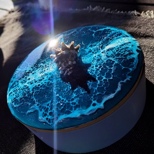 Epoxy gyantás ékszer doboz - ékszer - ékszertartó - ékszerdoboz - Meska.hu