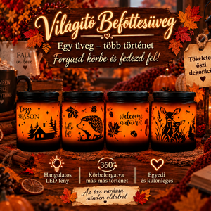 Világító őszi üvegek  - Meska.hu