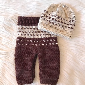 Újszülött nadrág sapkával, Ruha & Divat, Babaruha & Gyerekruha, Babafotózási ruha és kellék, Kötés, MESKA