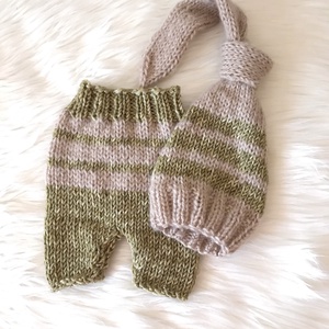 Újszülött nadrág sapkával, Ruha & Divat, Babaruha & Gyerekruha, Babafotózási ruha és kellék, Kötés, MESKA