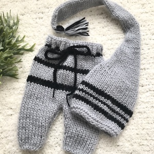 Újszülött nadrág sapkával, Ruha & Divat, Babaruha & Gyerekruha, Babafotózási ruha és kellék, Kötés, MESKA