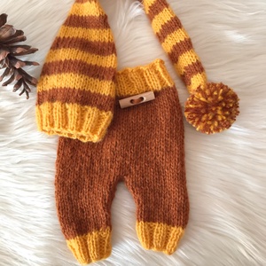 Újszülött nadrág sapkával, Ruha & Divat, Babaruha & Gyerekruha, Babafotózási ruha és kellék, Kötés, MESKA