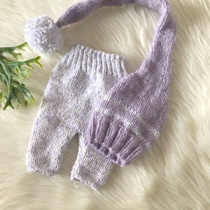 Újszülött nadrág sapkával , Ruha & Divat, Babaruha & Gyerekruha, Babafotózási ruha és kellék, Kötés, MESKA