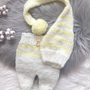 Újszülött nadrág sapkával, Ruha & Divat, Babaruha & Gyerekruha, Babafotózási ruha és kellék, Kötés, MESKA